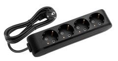Viko Multi-let Dörtlü 5 Metre Grup Priz Klemensli - Siyah