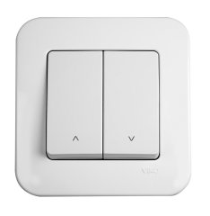 Viko Linnera Beyaz/Krem Jaluzi Kumanda Anahtarı Krem - Rollina Çerçeveli