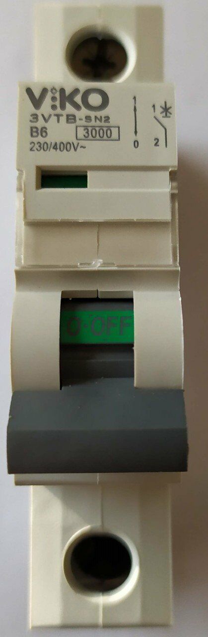 Viko 4.5ka 1 Kutuplu B tipi Otomat Sigortalar 1X6 Amper