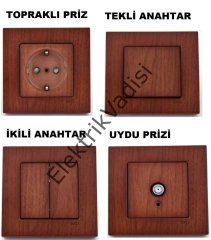 Viko Artline Novella KİRAZ Renk Anahtar ve Priz Çeşitleri Kapı Otomatiği