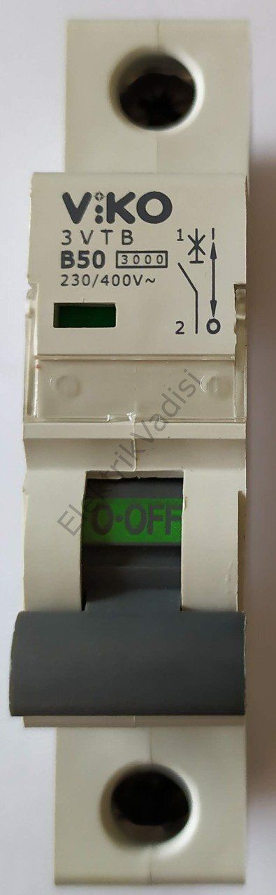 Viko 4.5ka 1 Kutuplu B tipi Otomat Sigortalar 1X50 Amper