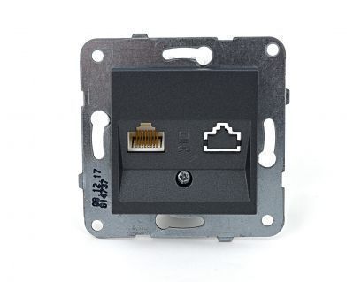 Viko Artline Novella FÜME Renk Anahtar ve Priz Çeşitleri Nümeris Telefon Prizi