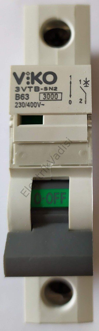 Viko 4.5ka 1 Kutuplu B tipi Otomat Sigortalar 1X63 Amper