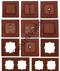 Viko Artline Novella KİRAZ Renk Anahtar ve Priz Çeşitleri Topraklı Priz Kapaklı