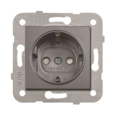 Viko Artline Novella FÜME Renk Anahtar ve Priz Çeşitleri Topraklı Priz