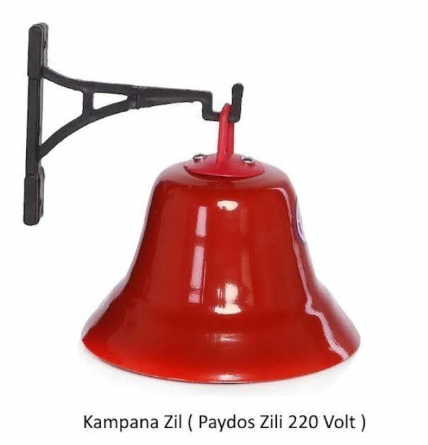 Sevimsel Kampana Zil Paydos Zili 220 Volt Okul Çanı