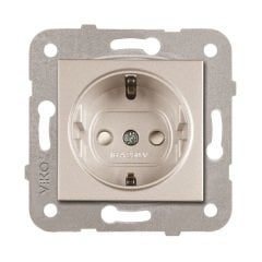 Viko Novella Topraklı Priz Çerçevesiz - SATEN