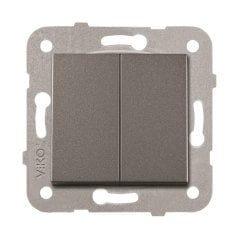 Viko Artline Novella FÜME Renk Anahtar ve Priz Çeşitleri İkili Anahtar Komütatör