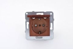 Viko Novella Topraklı Priz Çerçevesiz - KİRAZ