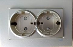 Viko Artline Novella SATEN İkili Topraklı Priz Çerçeveli - 92605158