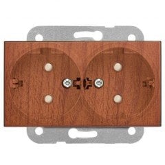 Viko Artline Novella CEVİZ İkili Topraklı Priz Çerçeveli - 92615158