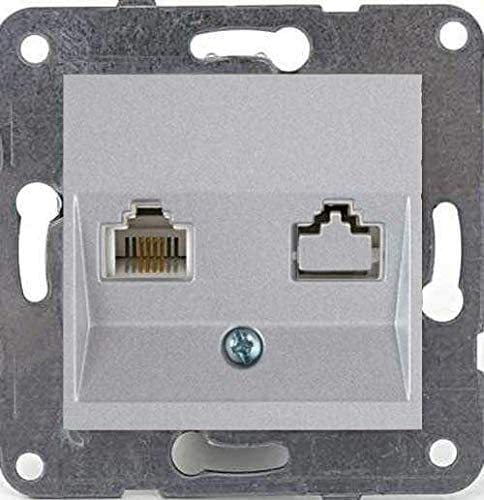 Viko Novella Tekli Nümeris Telefon Çerçevesiz - METALİK BEYAZ