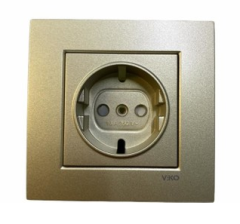 Viko Artline Novella BRONZ Topraklı Priz Ç.K. Çerçeveli - 92605242