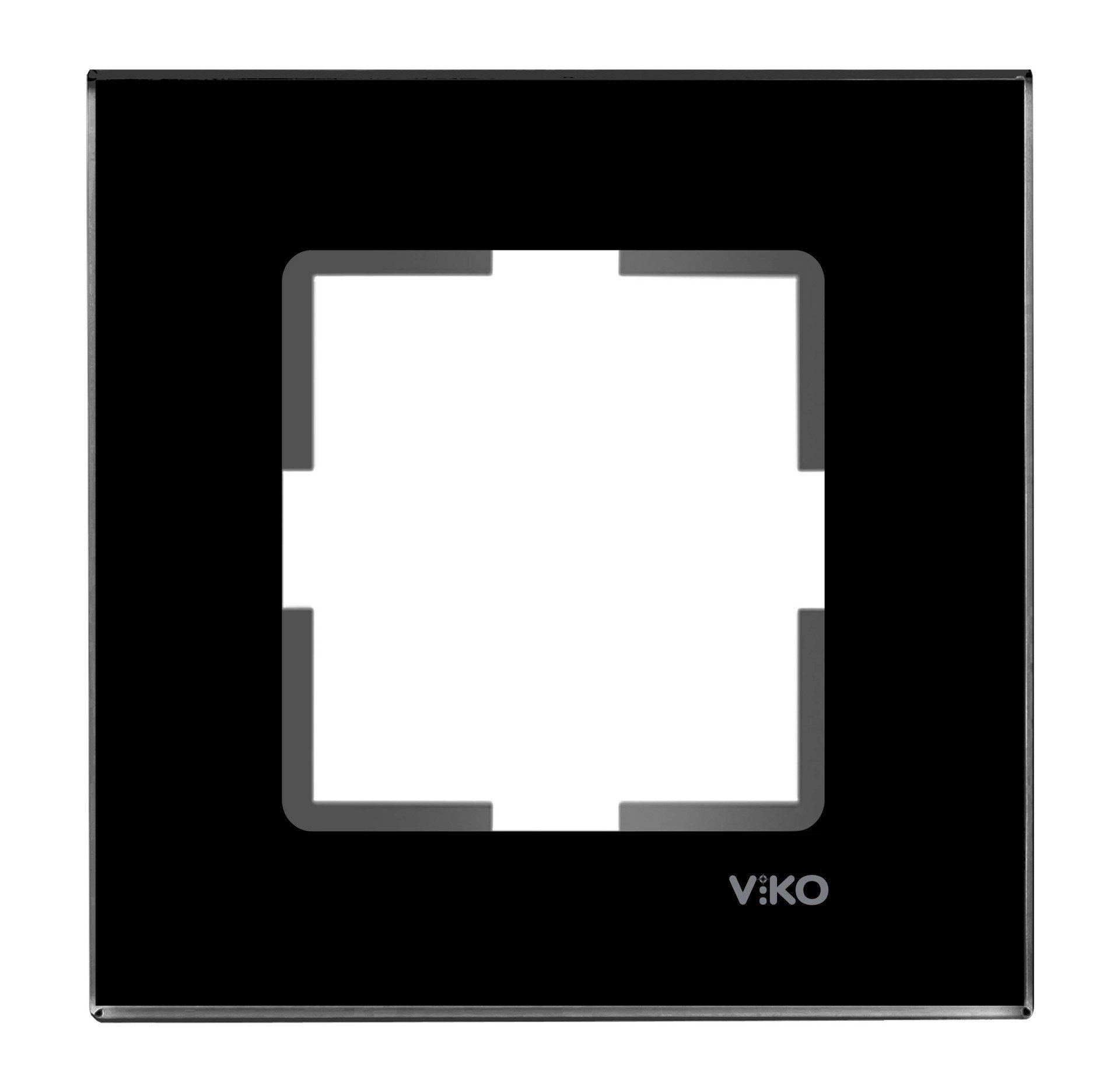 Viko Novella Cam Düz Siyah Tekli Çerçeve - 92192271