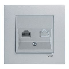 Viko Artline Novella GÜMÜŞ Tekli Nümeris Telefon Çerçeveli - 92605032