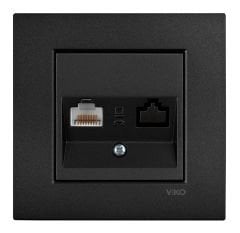 Viko Artline Novella SİYAH Tekli Data İnternet Çerçeveli - 92605532