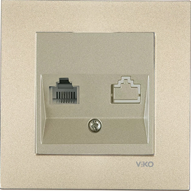 Viko Artline Novella BRONZ Tekli Data İnternet Çerçeveli - 92605232