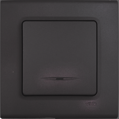 Viko Linnera Life Granit Grisi Işıklı Anahtar Granit Grisi - Çerçeveli