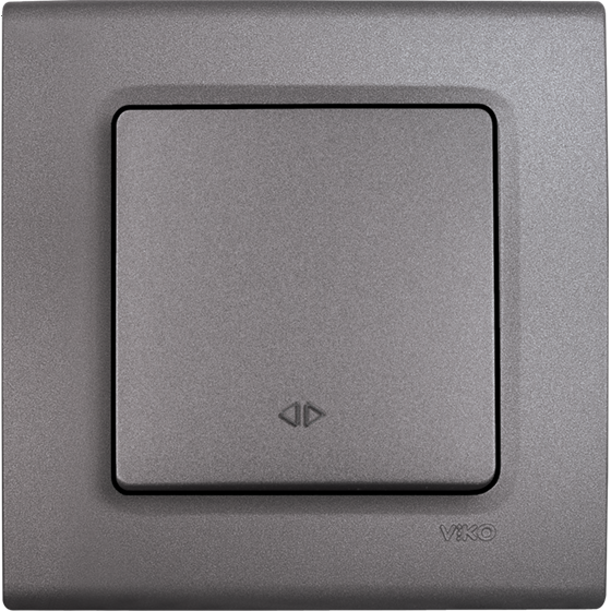 Viko Linnera Life Granit Grisi Siyah Permütatör Siyah - Çerçevesiz