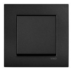 Viko Artline Novella SİYAH Tekli Anahtar Çerçeveli - 92605501