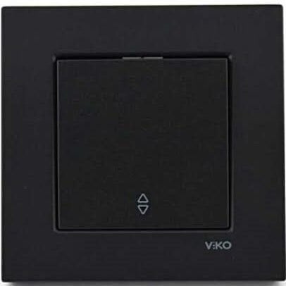 Viko Artline Novella SİYAH Vavien Anahtar Çerçeveli - 92605504