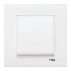 Viko Karre Tekli Anahtar ÇERÇEVESİZ - Beyaz