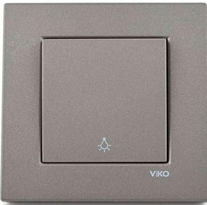 Viko Artline Novella ANTRASİT Zil Anahtarı Çerçeveli - 92605306