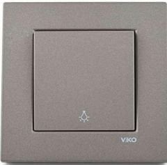 Viko Artline Novella ANTRASİT Zil Anahtarı Çerçeveli - 92605306