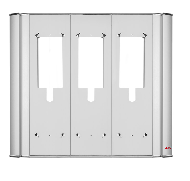 Audio Basic Görüntülü Zil Paneli Altlığı Gri 1317 3 lü