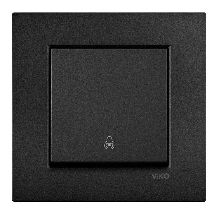 Viko Artline Novella SİYAH Zil Anahtarı Çerçeveli - 92605506