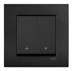 Viko Artline Novella SİYAH Jaluzi Kumanda Anahtarı Çerçeveli - 92605516