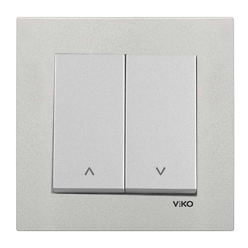 Viko Artline Novella METALİK BEYAZ Jaluzi Kumanda Anahtarı Çerçeveli - 92605616