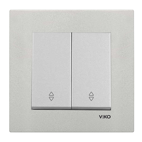 Viko Artline Novella METALİK BEYAZ Komütatör Vavian Çerçeveli - 92605617