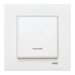 Viko Karre Işıklı Anahtar ÇERÇEVESİZ - Beyaz