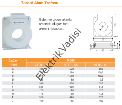 Viko Troid Akım Trafosu 55 MM VTTR-55