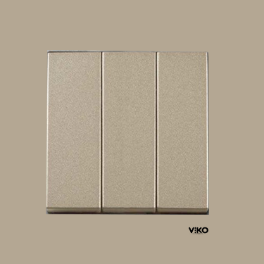 Viko Artline Novella BRONZ Üçlü Anahtar Çerçeveli - 92605268