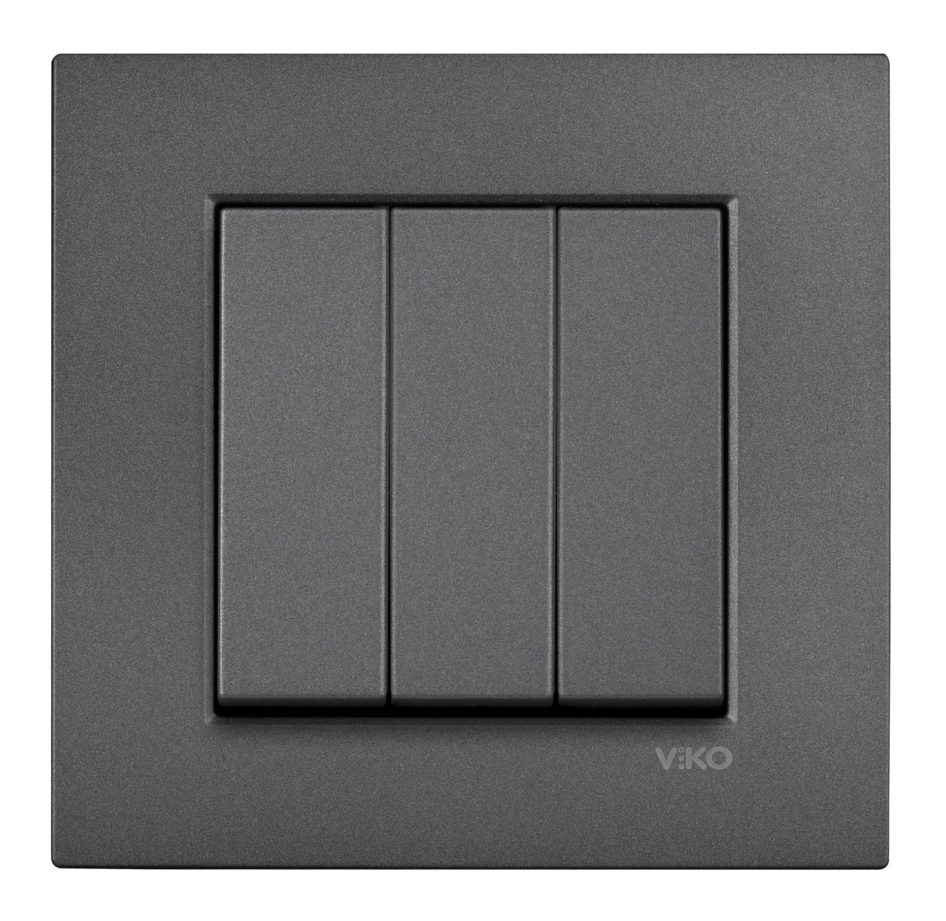 Novella FÜME Üçlü Anahtar Çerçeveli Viko Artline  - 92605468