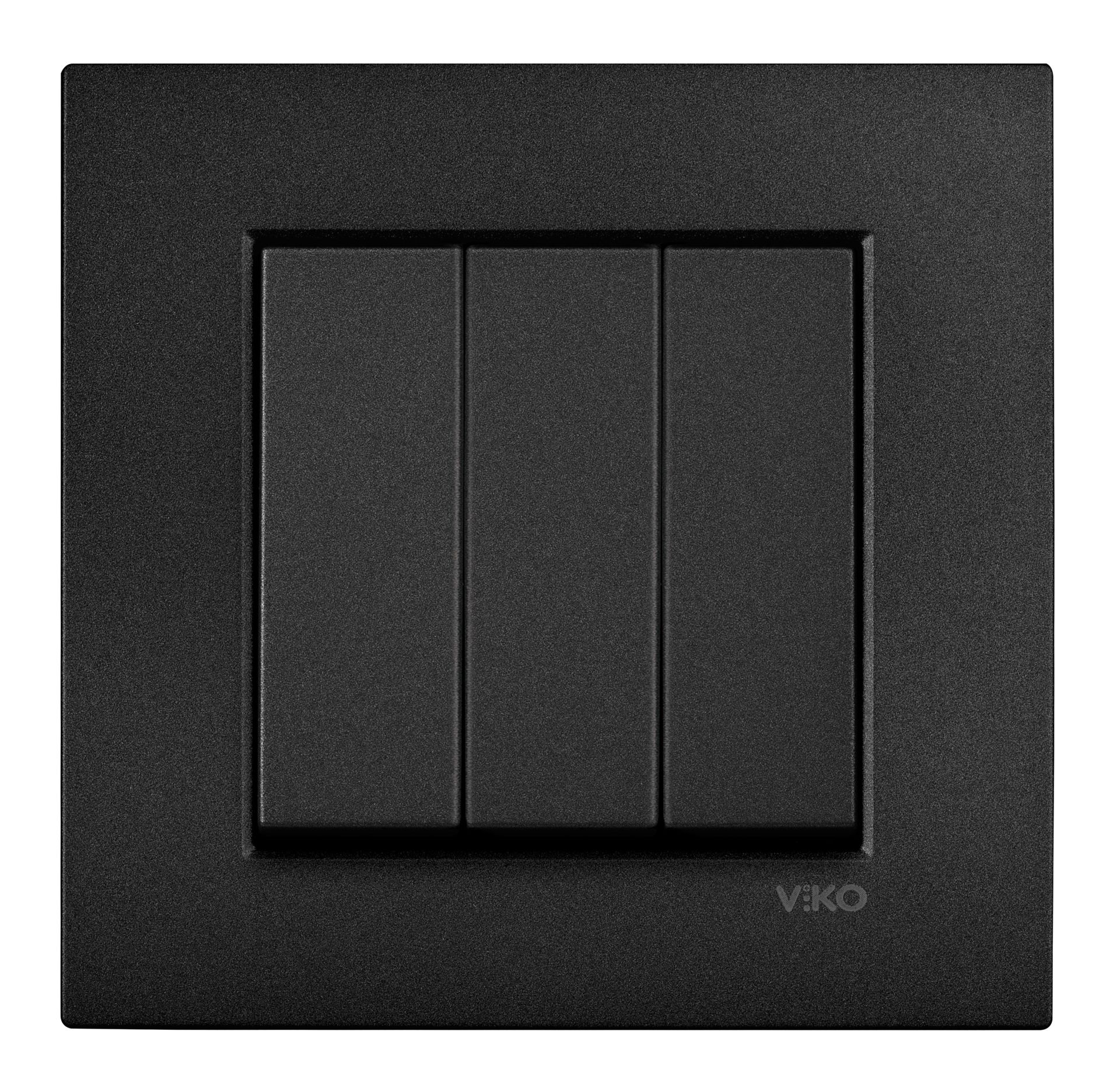 Viko Artline Novella SİYAH Üçlü Anahtar Çerçeveli - 92605568