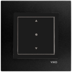 Viko Artline Novella SİYAH Tek Düğmeli Jaluzi Çerçeveli - 92605572