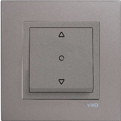 Viko Artline Novella ANTRASİT Tek Düğmeli Jaluzi Çerçeveli - 92605372