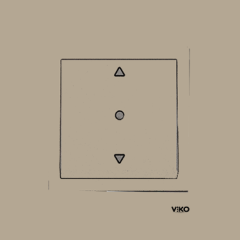 Viko Artline Novella BRONZ Tek Düğmeli Jaluzi Çerçeveli - 92605272