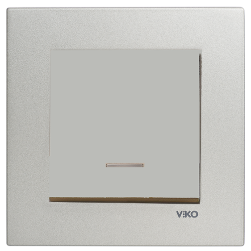 Viko Artline Novella SATEN Işıklı Anahtar Çerçeveli - 92605119