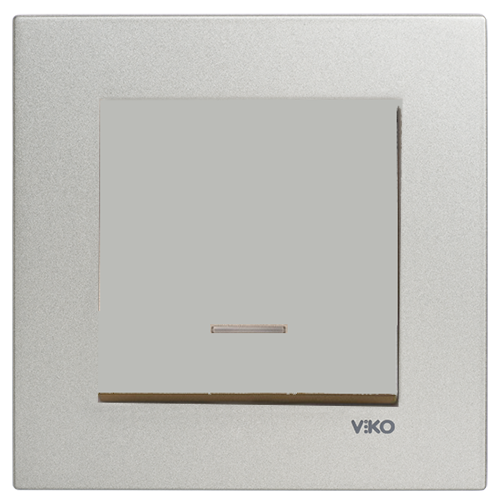 Viko Artline Novella SATEN Işıklı Anahtar Çerçeveli - 92605119