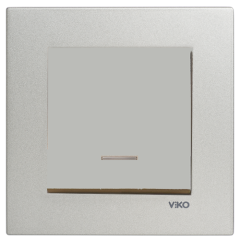 Viko Artline Novella SATEN Işıklı Anahtar Çerçeveli - 92605119