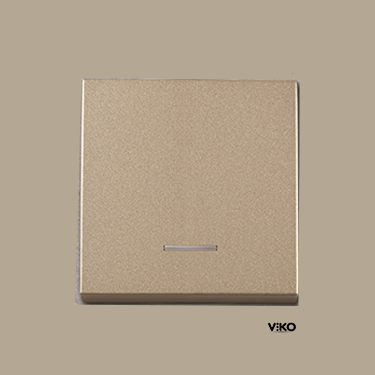 Viko Artline Novella BRONZ Işıklı Anahtar Çerçeveli - 92605219