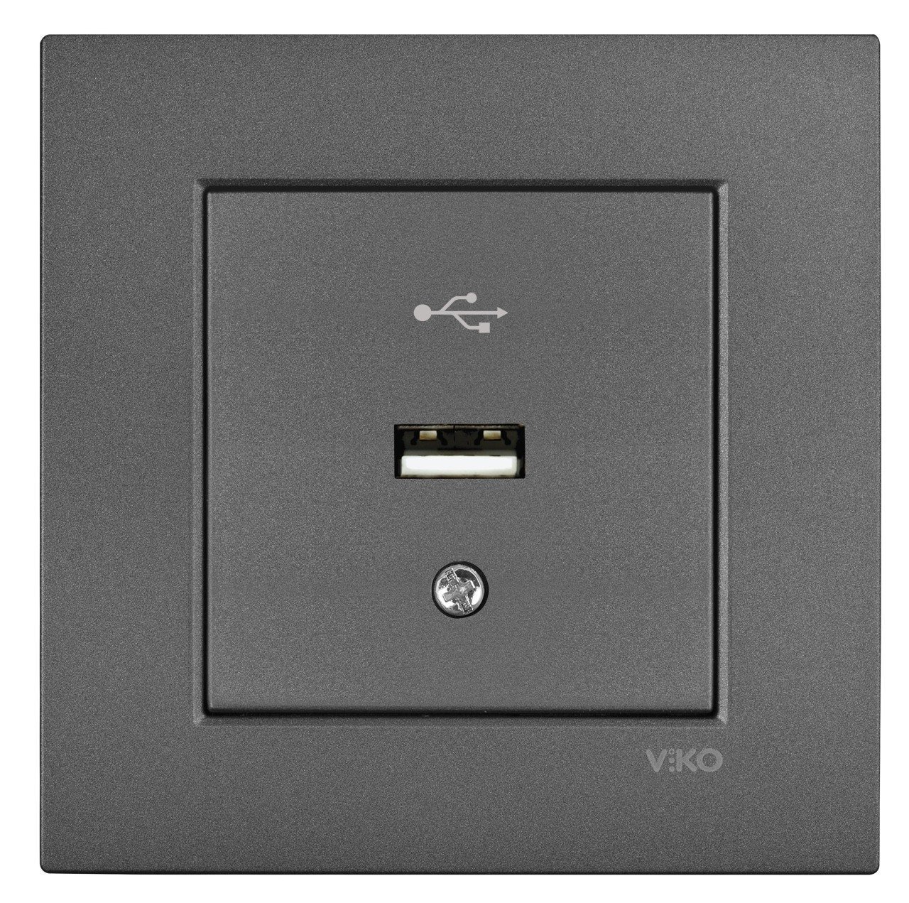 Viko Novella Serisi FÜME Renk USB Konnektör