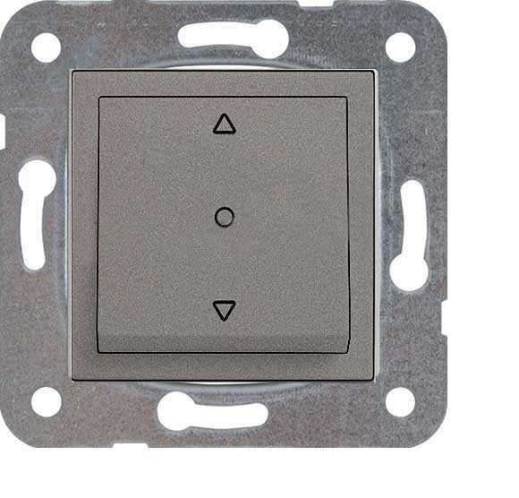 Viko Artline Novella ANTRASİT Anahtar ve Priz Çeşitleri Tek Düğmeli Jaluzi Kumanda Anahtarı