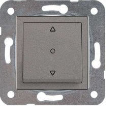 Viko Artline Novella ANTRASİT Anahtar ve Priz Çeşitleri Tek Düğmeli Jaluzi Kumanda Anahtarı