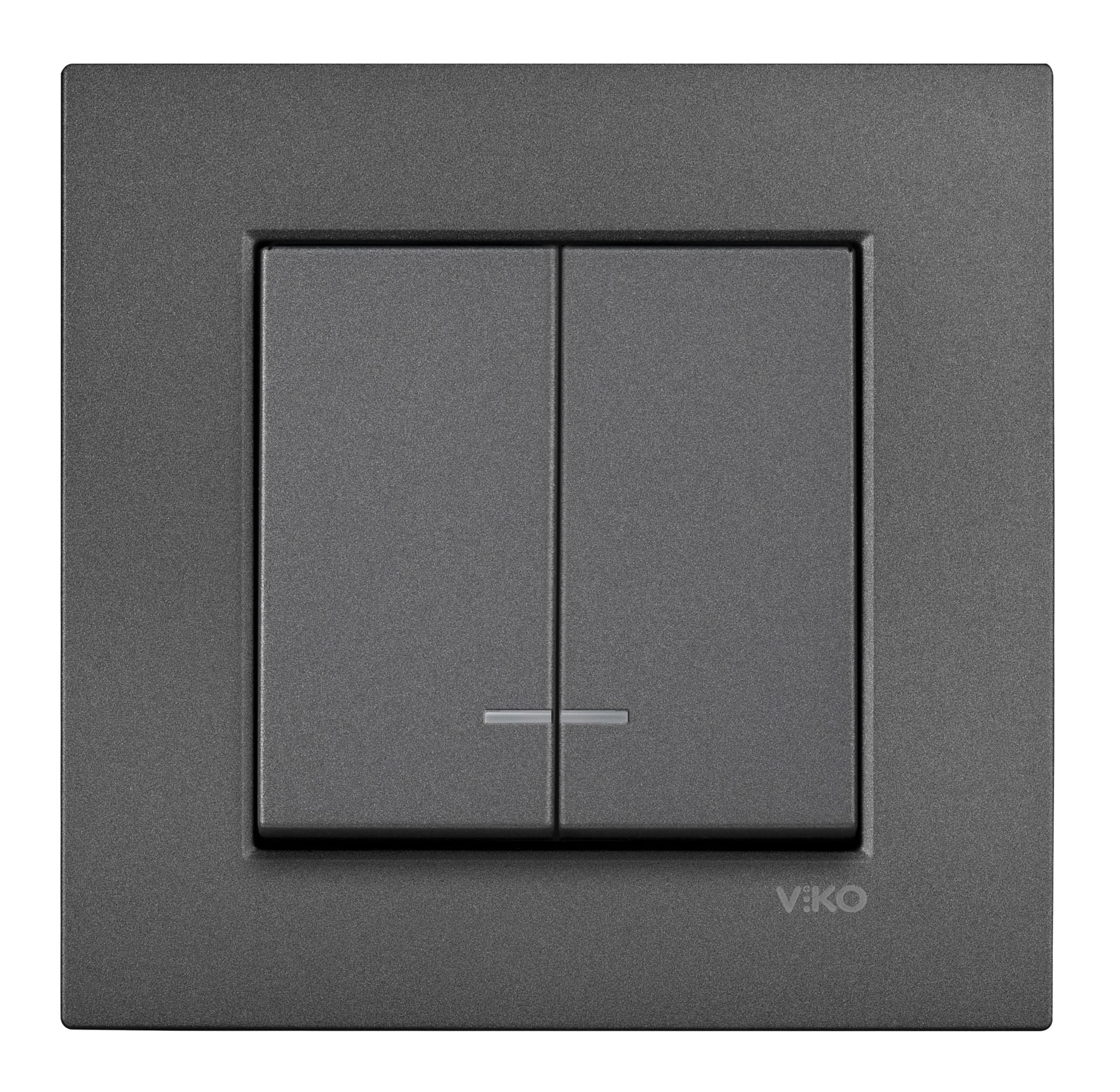 Novella FÜME Işıklı Komütatör Çerçeveli Viko Artline - 92605450