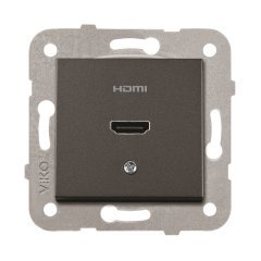 Viko Artline Novella SİYAH Renk Anahtar ve Priz Çeşitleri HDMI Konnektör